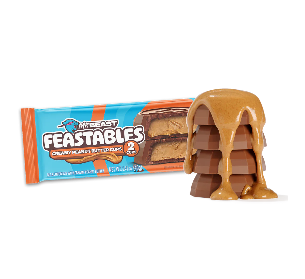 Mr. Beast Feastables - Creamy Peanut Butter Cups 40G | Bookazine HK