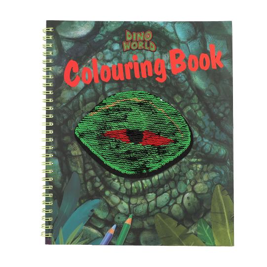 Dino World Colouring Book with Reversible Seqins | Bookazine HK