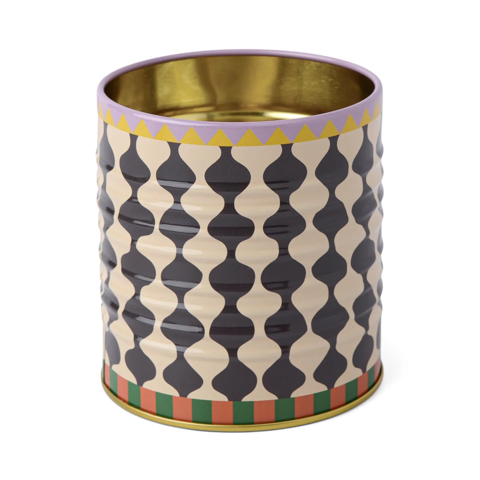Black & White Wavy Storage Tin | Bookazine HK