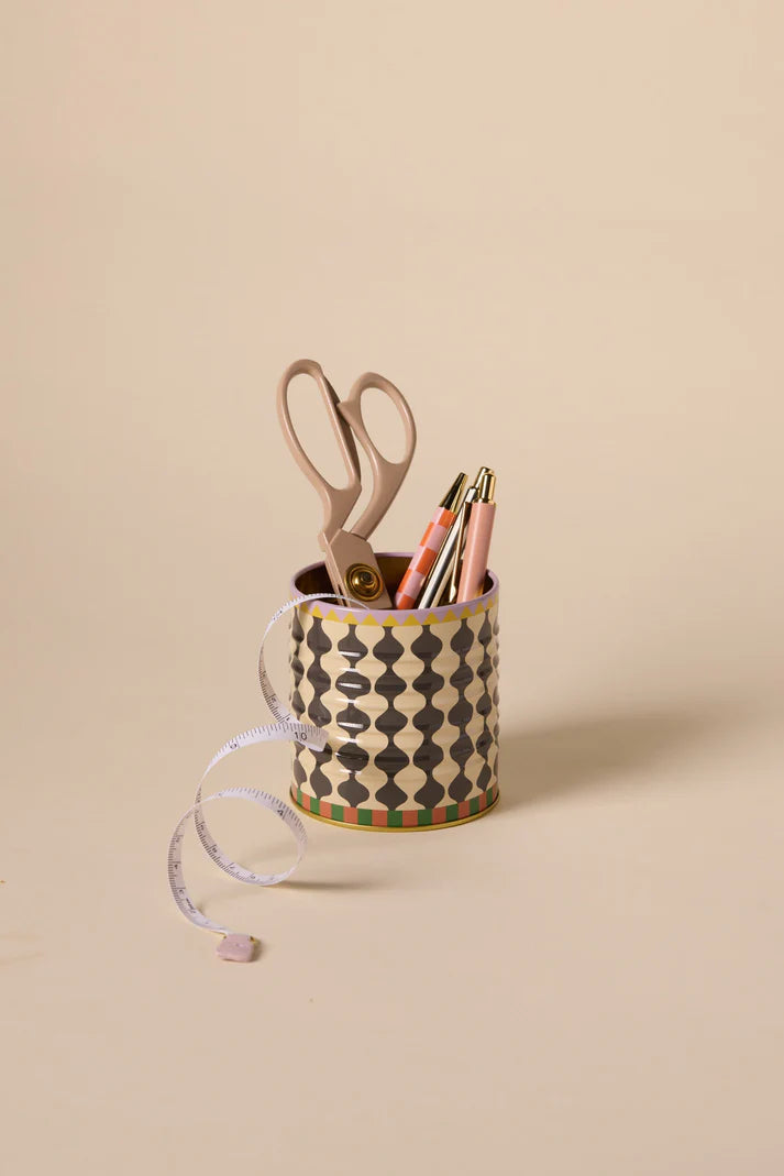 Black & White Wavy Storage Tin | Bookazine HK