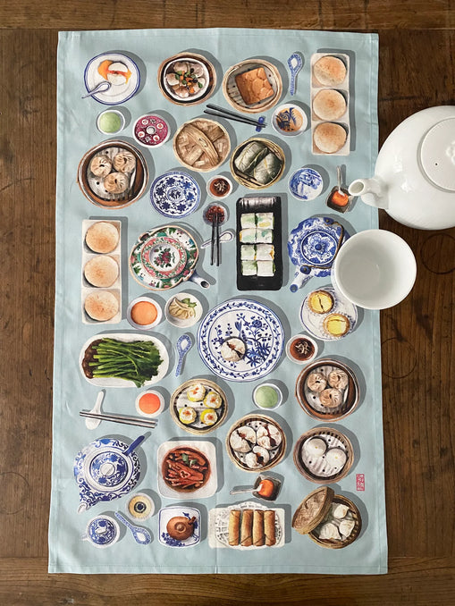 Dimsum Blue Tea Towel | Bookazine HK