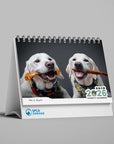 Dog Weekly Desk Calendar 2026