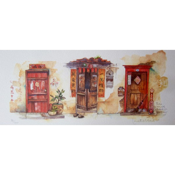 A3 Village Door Print | Bookazine HK