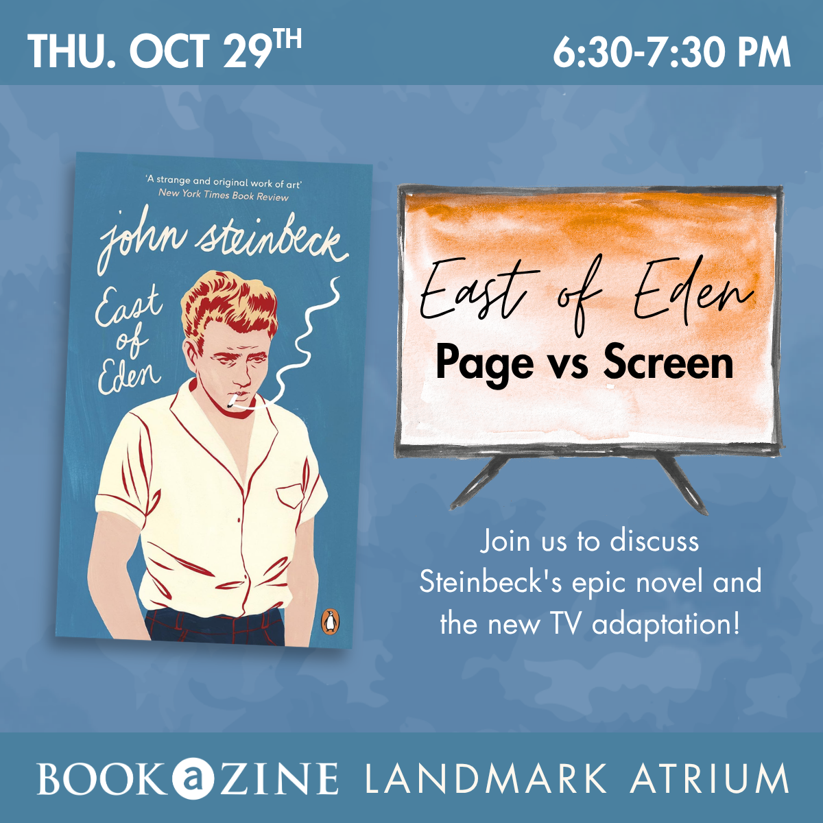 East of Eden Page Vs. Screen