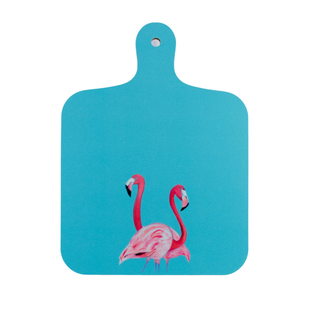 Flossy &amp; Amber Flamingos Mini Chopping Board