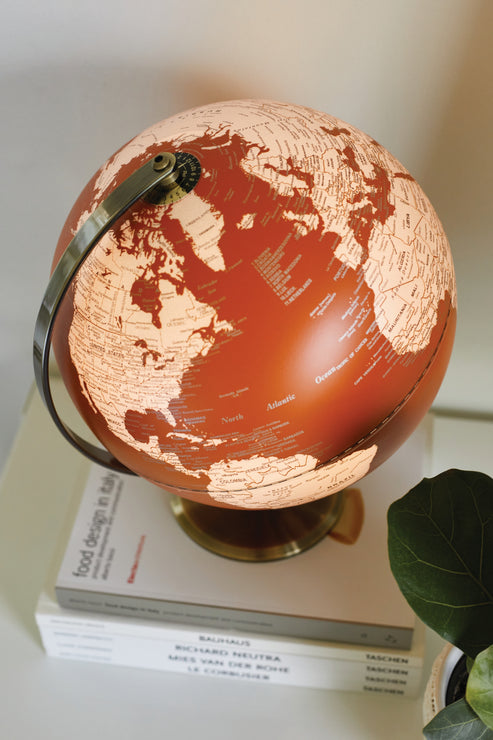 Dark Orange 10Inches Globe Light |  Bookazine HK