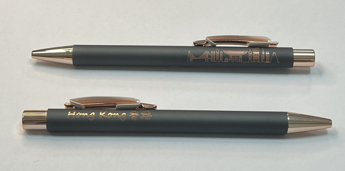 Soft Metal Grey Rose Hong Kong Version Ballpoint Pen