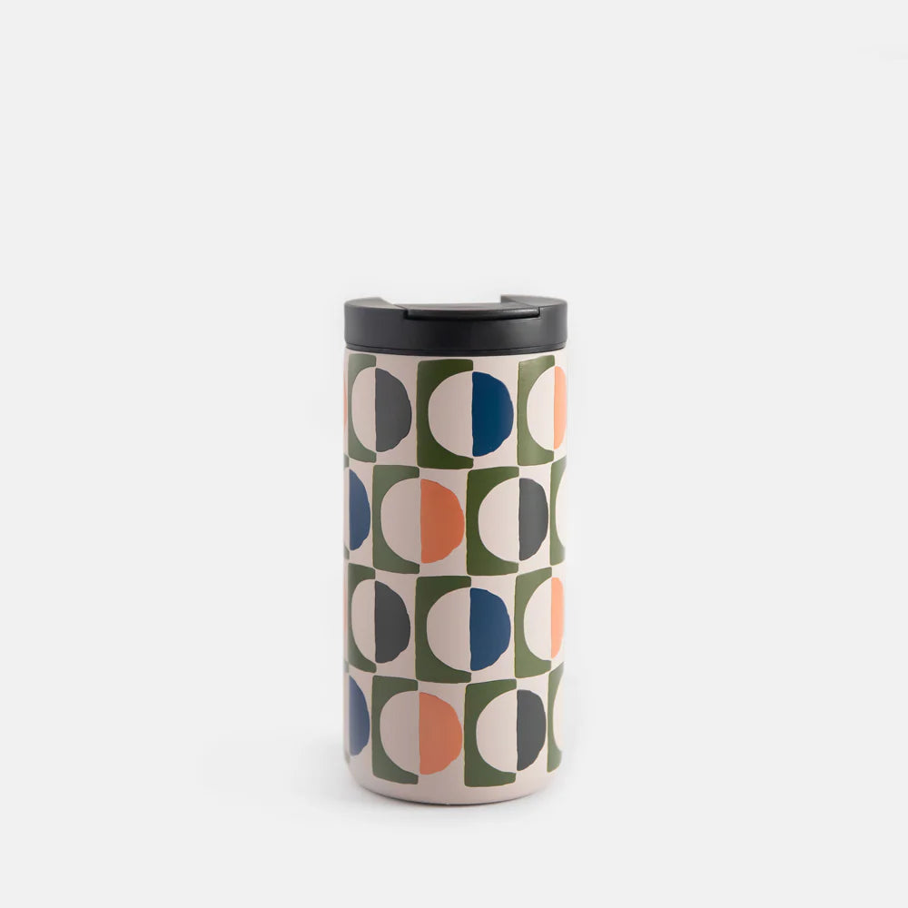 Geo Circles Stainless Steel Travel Mug 400ml | Bookazine HK