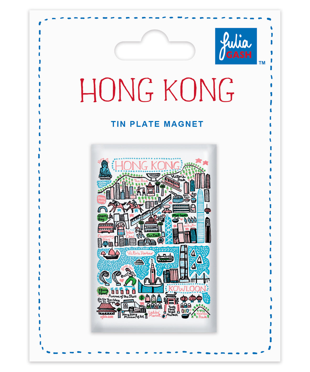 HK Tin Fridge Magnet | Bookazine HK