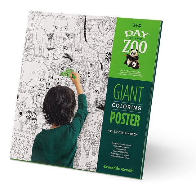 Giant Coloring Poster Day at the Zoo
