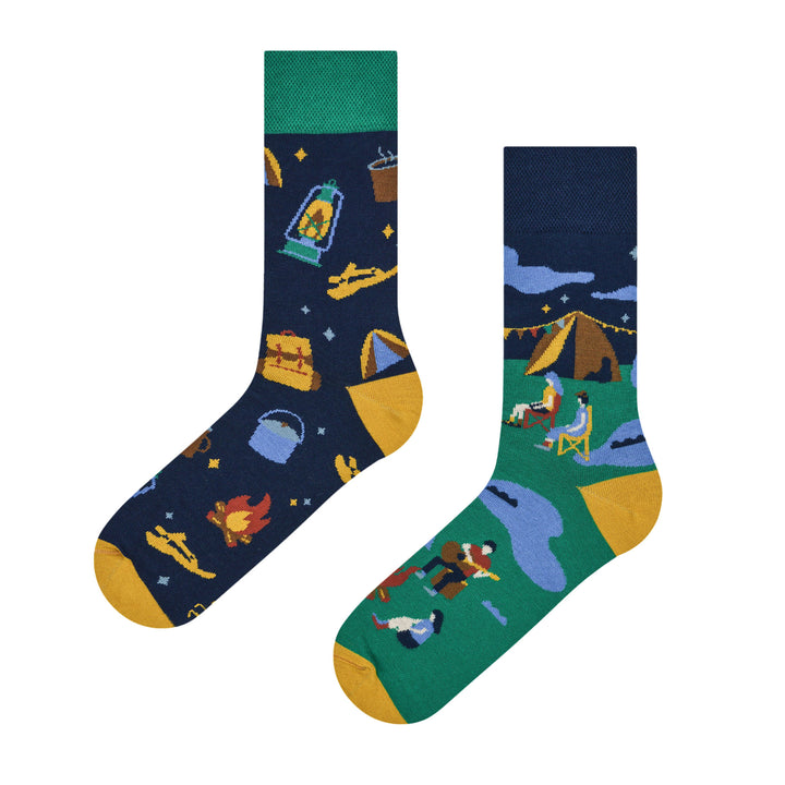 Glamping In Mountains Adult Crew Socks | Bookazine HK