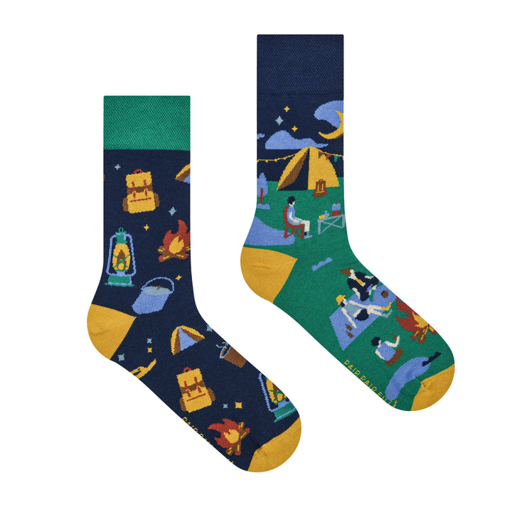 Glamping In Mountains Adult Crew Socks | Bookazine HK