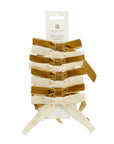 Gold & Cream Velvet Bows Pack of 8
