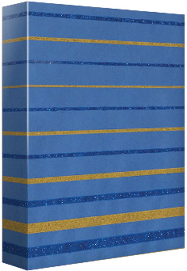 Gradient Stripes - Blue & Gold Roll Wrap 4FT   | Bookazine HK