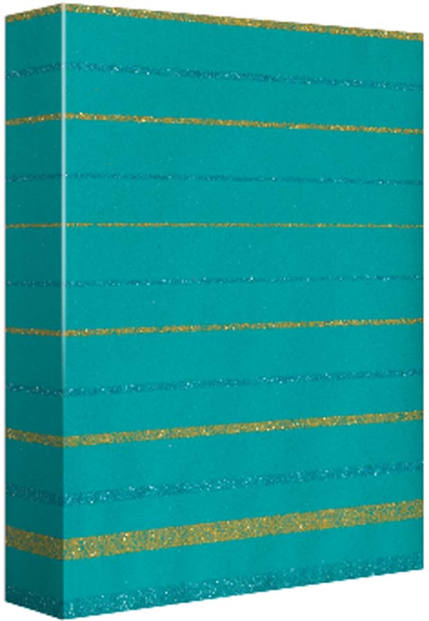 Gradient Stripes - Teal & Gold Roll Wrap 4FT | Bookazine HK