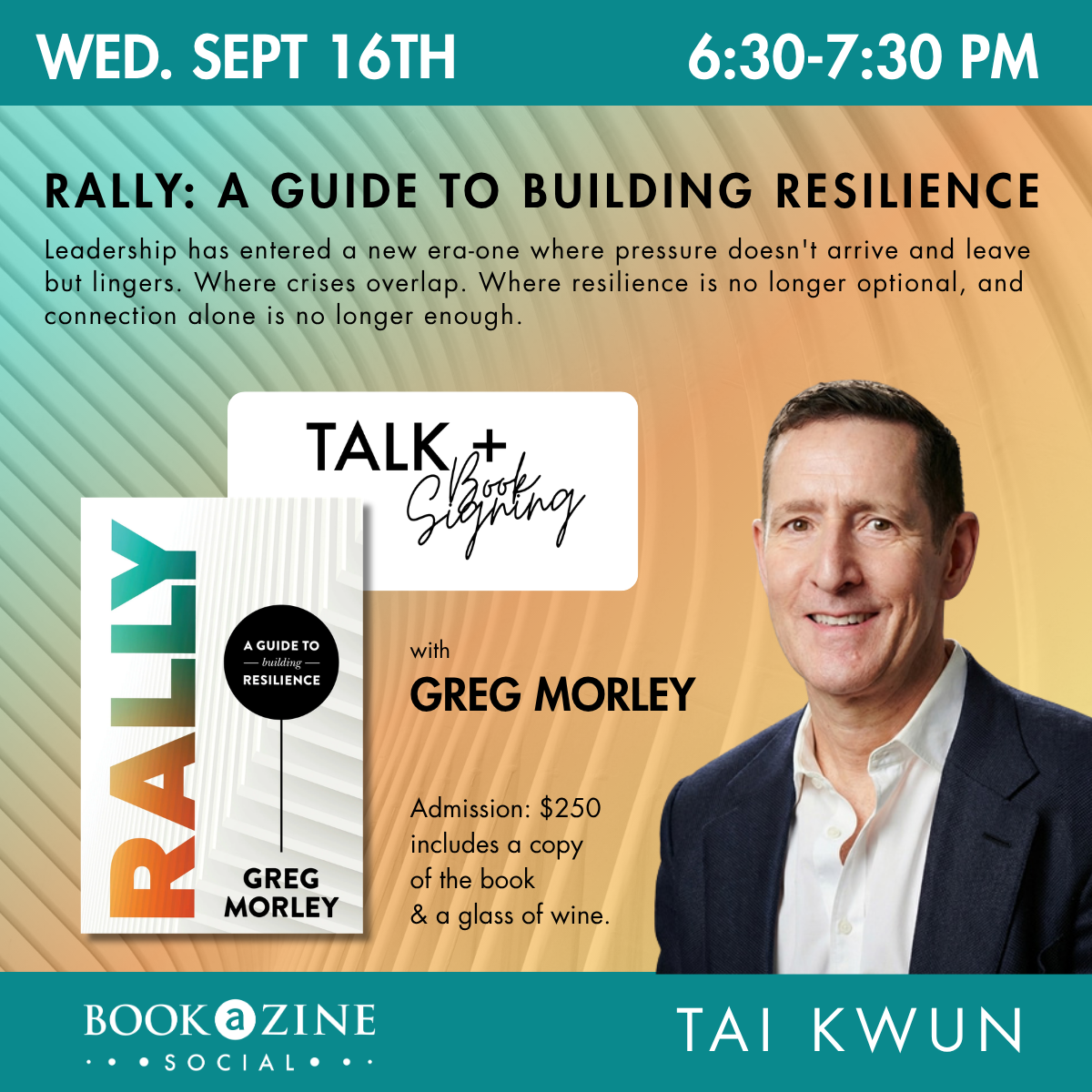 Book Talk and Signing with Greg Morley