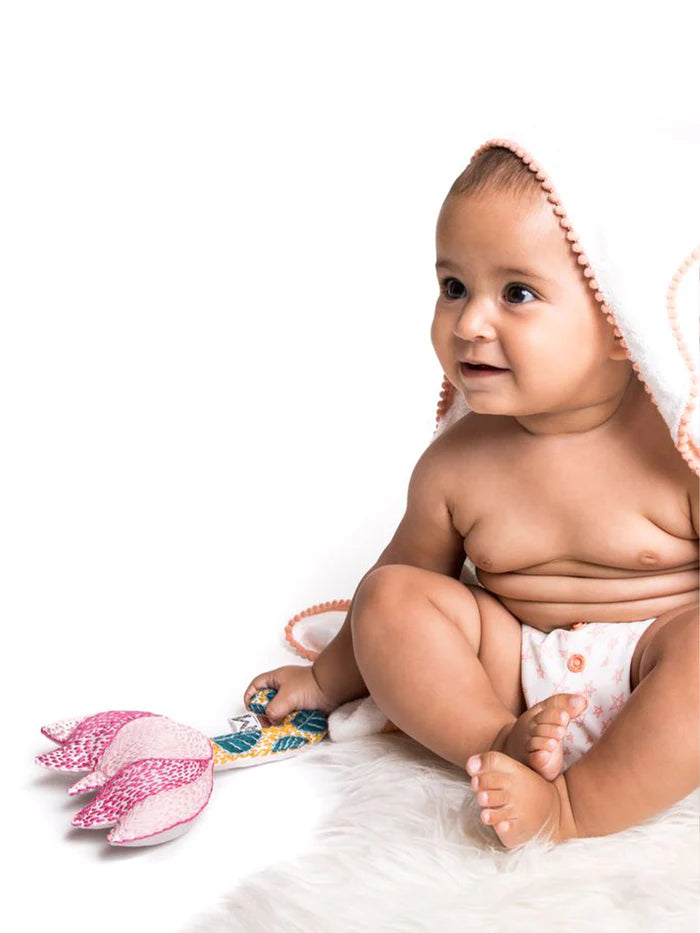 Hand Stitched Lovey Rattle - Lotus | Booakzine HK