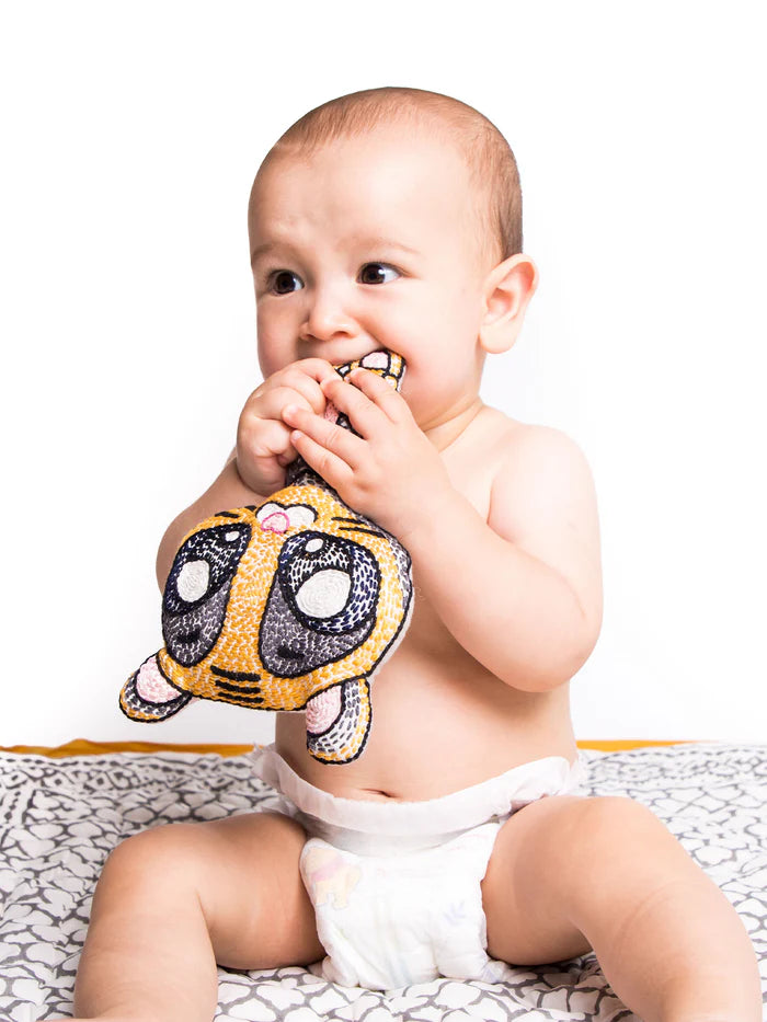 Hand Stitched Lovey Rattle - Tiger | Bookazine HK