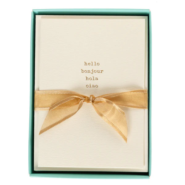 Blank Boxed Cards Hello Languages La Petite Presse 10Ct | Bookazine HK