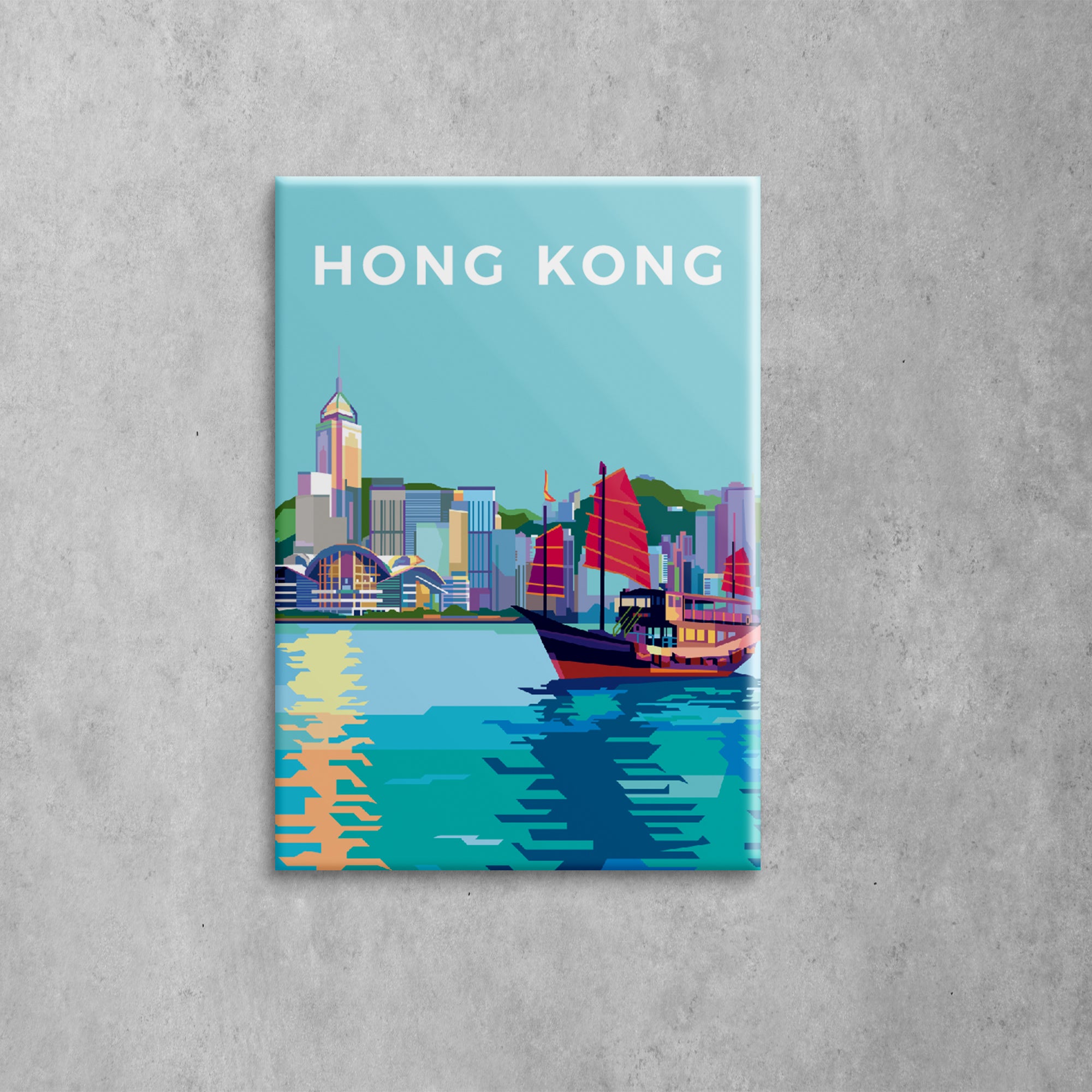Victoria Harbour Aqua Luna Magnet | Bookazine HK