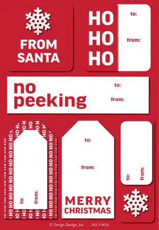 Ho Ho Ho Embellished Gift Label Pack of 2 | Bookazine HK