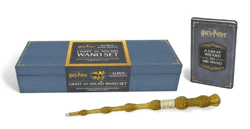 Harry Potter: Albus Dumbledore Light and Sound Wand Set: Plays 12 Sounds from the Films Including Dumbledore's Voice!