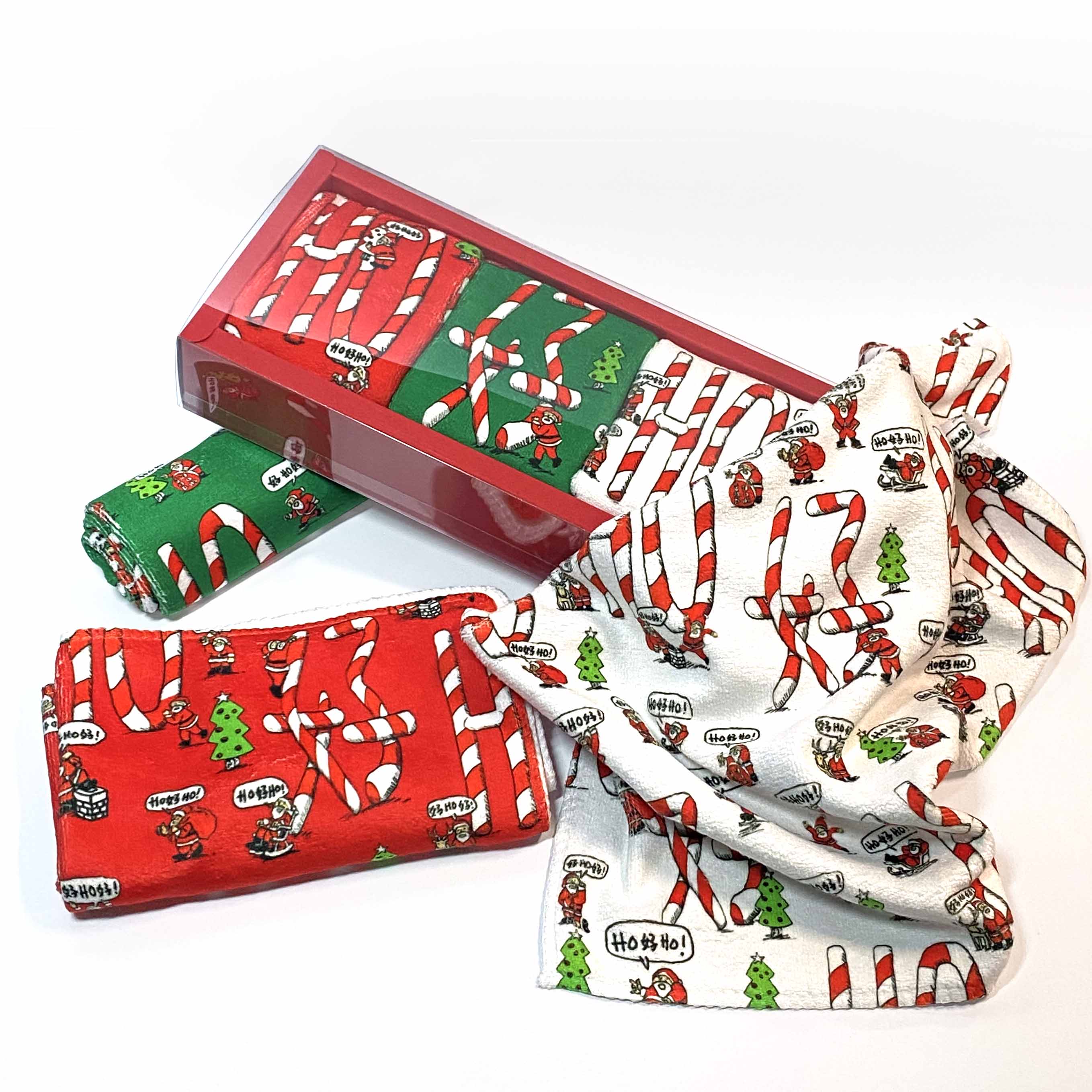 Christmas HO HO HO Face Towel Set of 3 | Bookazine HK