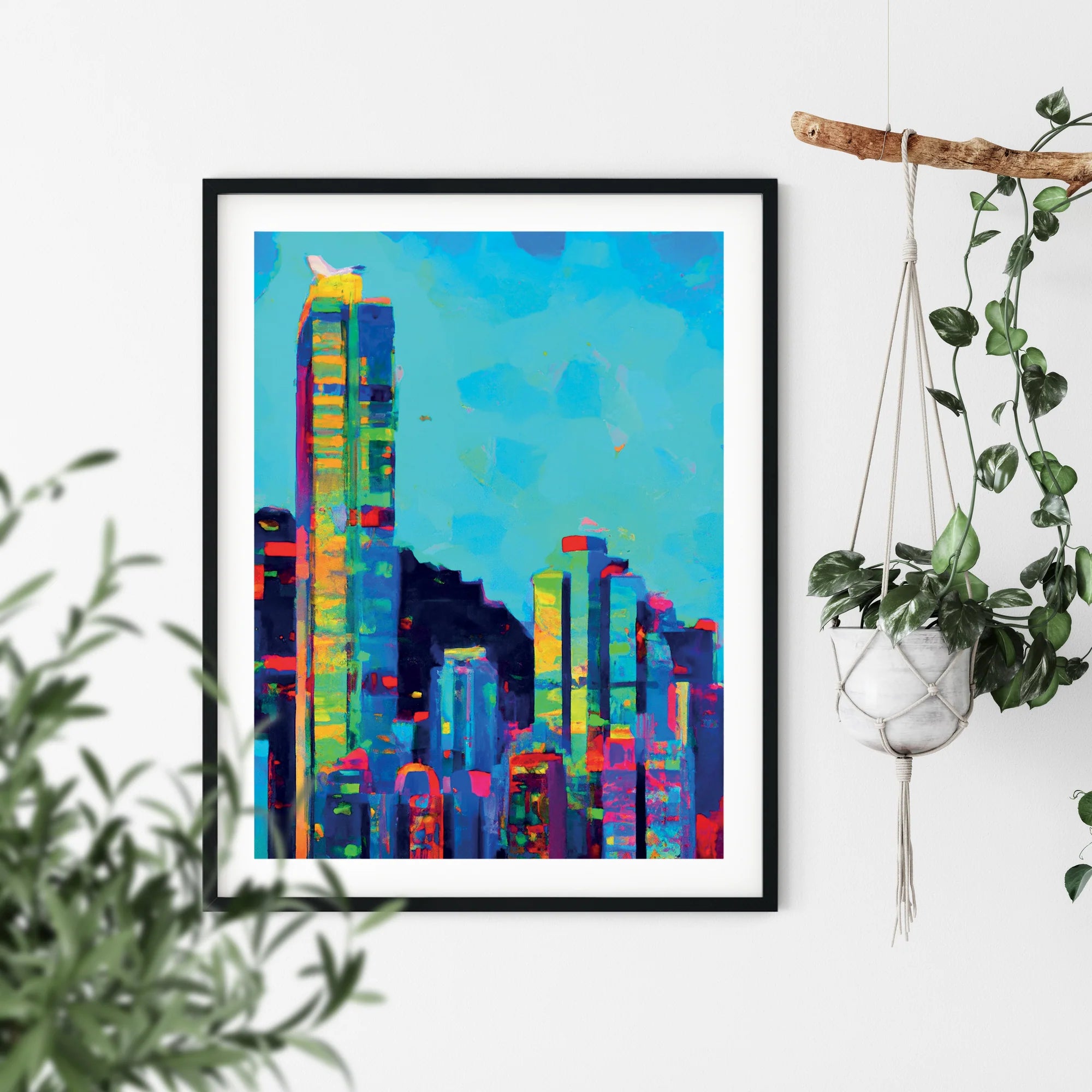 Hong Kong Skyscrapers Impressions Print | Bookazine HK