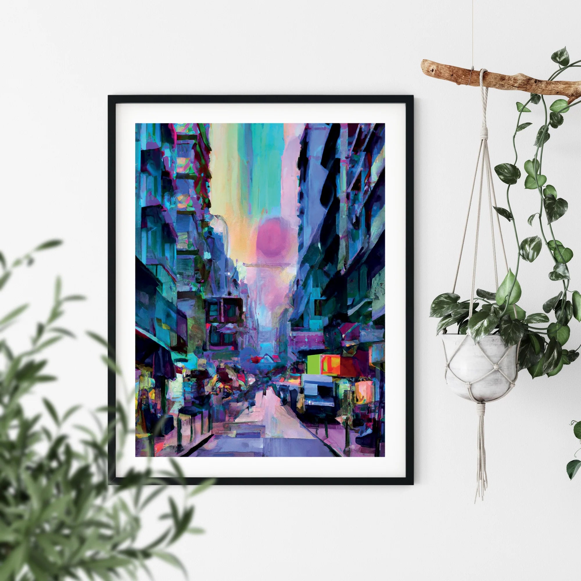 Hong Kong Impressions Street Scene 2 Print | Bookazine HK