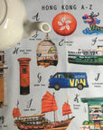 Hong Kong A-Z Tea Towel | Bookazine HK