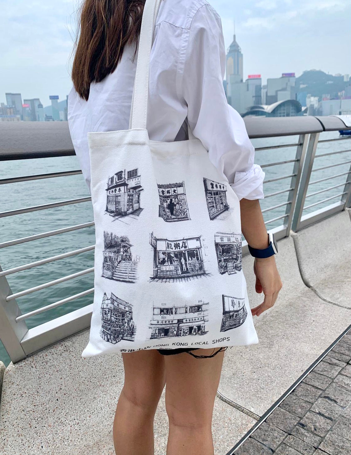 Hong Kong Local Shops Tote Bag | Bookazine HK