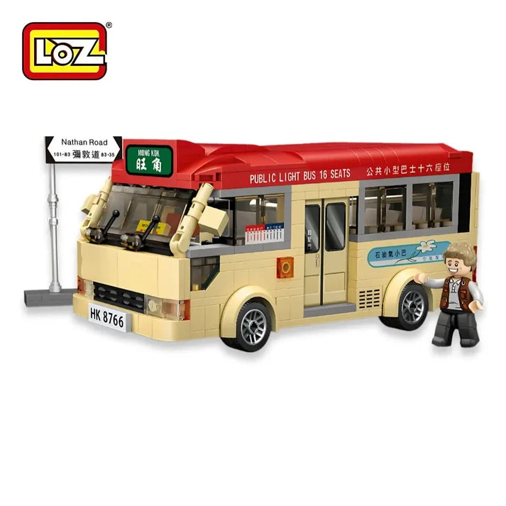 Hong Kong Red Minibus Mini Building Blocks