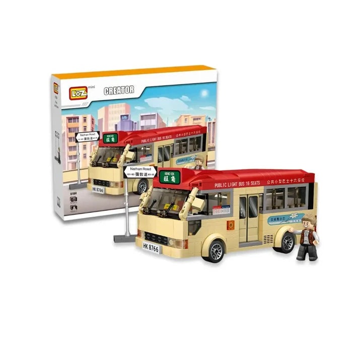 Hong Kong Red Minibus Mini Building Blocks