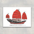 Hong Kong Junk Boat A6 Postcard | Bookazine HK