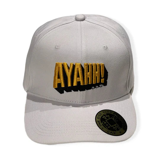 Ayahh! Baseball Cap White | Bookazine HK