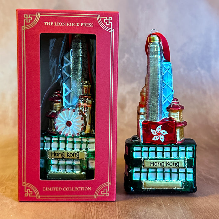 Hand Painted Glass Cityscape Ornament | Bookazine HK