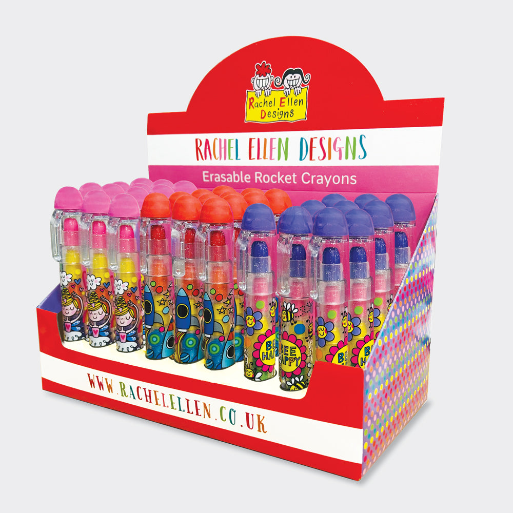 Retractable Crayons Rochle Erasable Rocket Crayons | Bookazine HK