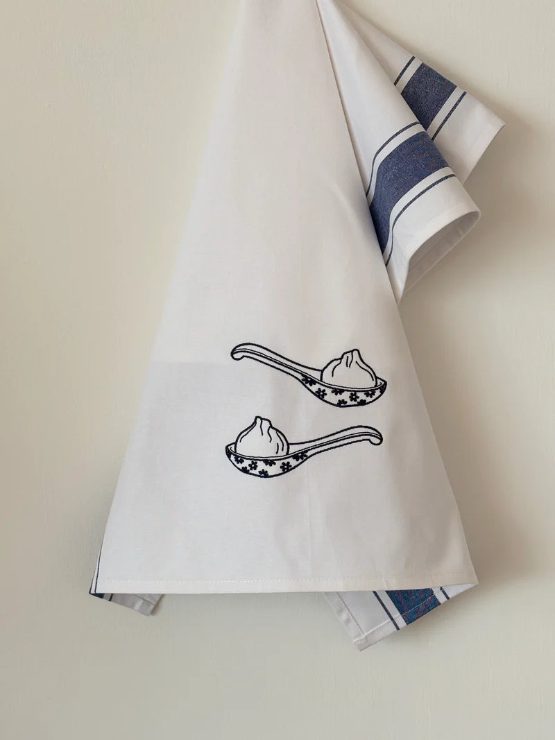 Tea towel With Blue Soup Spoon | Bookazine HK