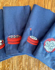 Set of 4 Blue Napkins With Dim Sum | Bookazine HK