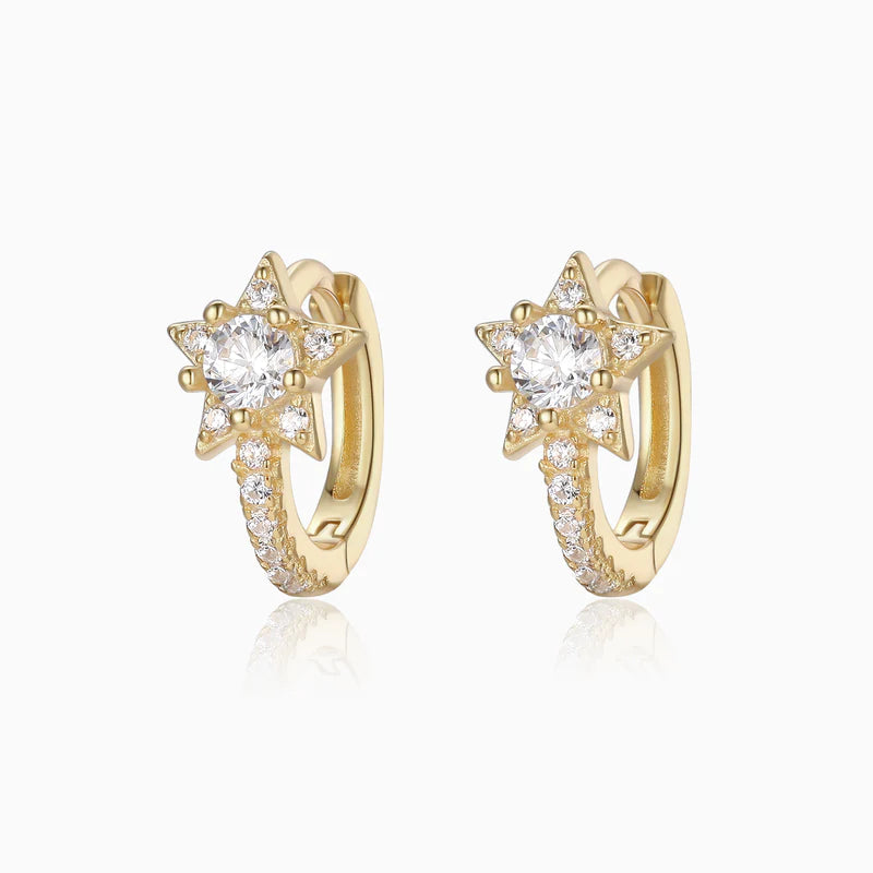 Sparkle Starburst Huggie Earrings | Bookazine HK