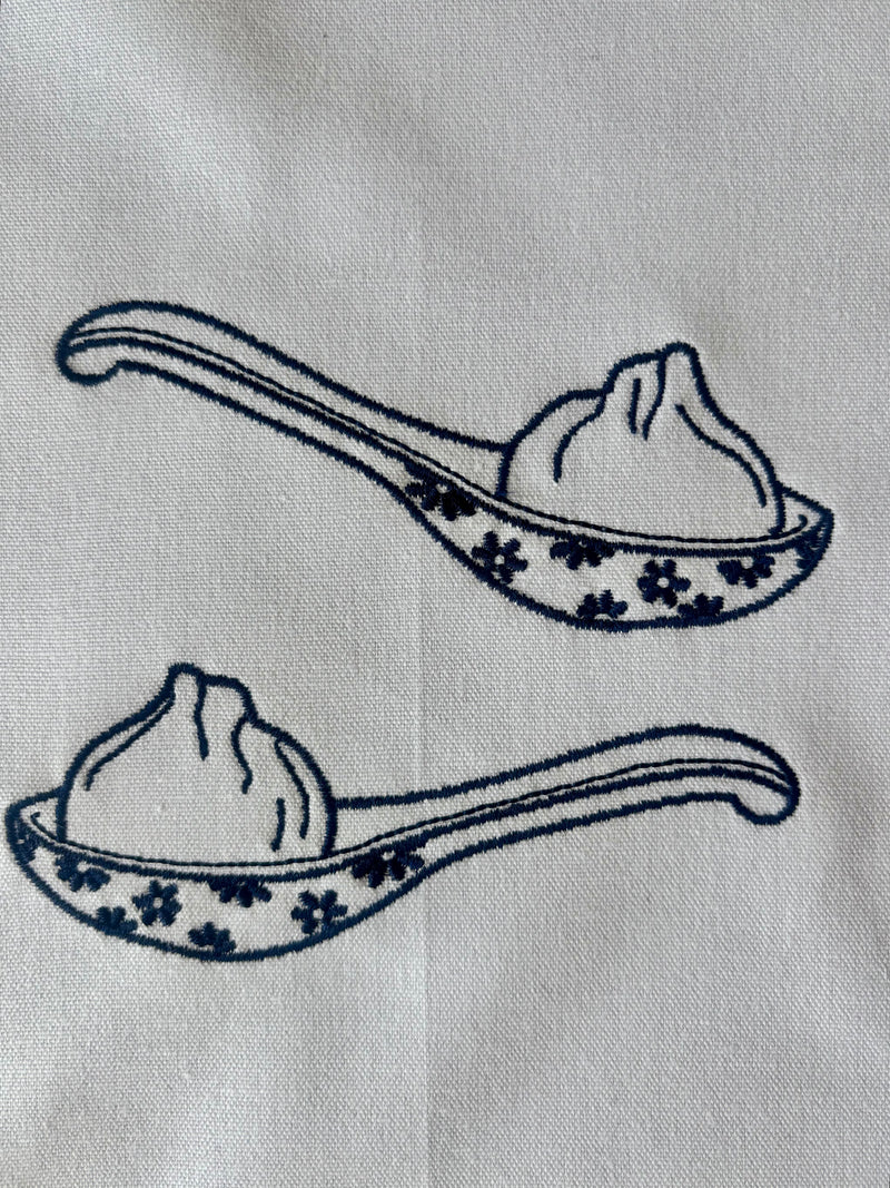 Tea towel With Blue Soup Spoon | Bookazine HK