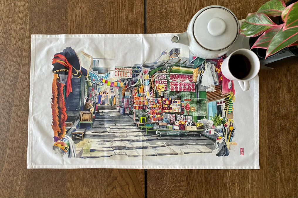 The Pottinger Street Tea Towel | Bookazine HK