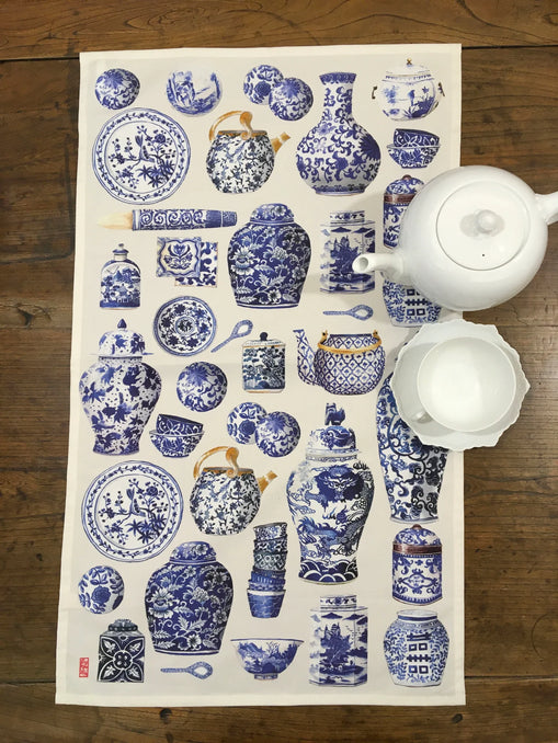 Chinese Porcelain Tea Towel | Bookazine HK