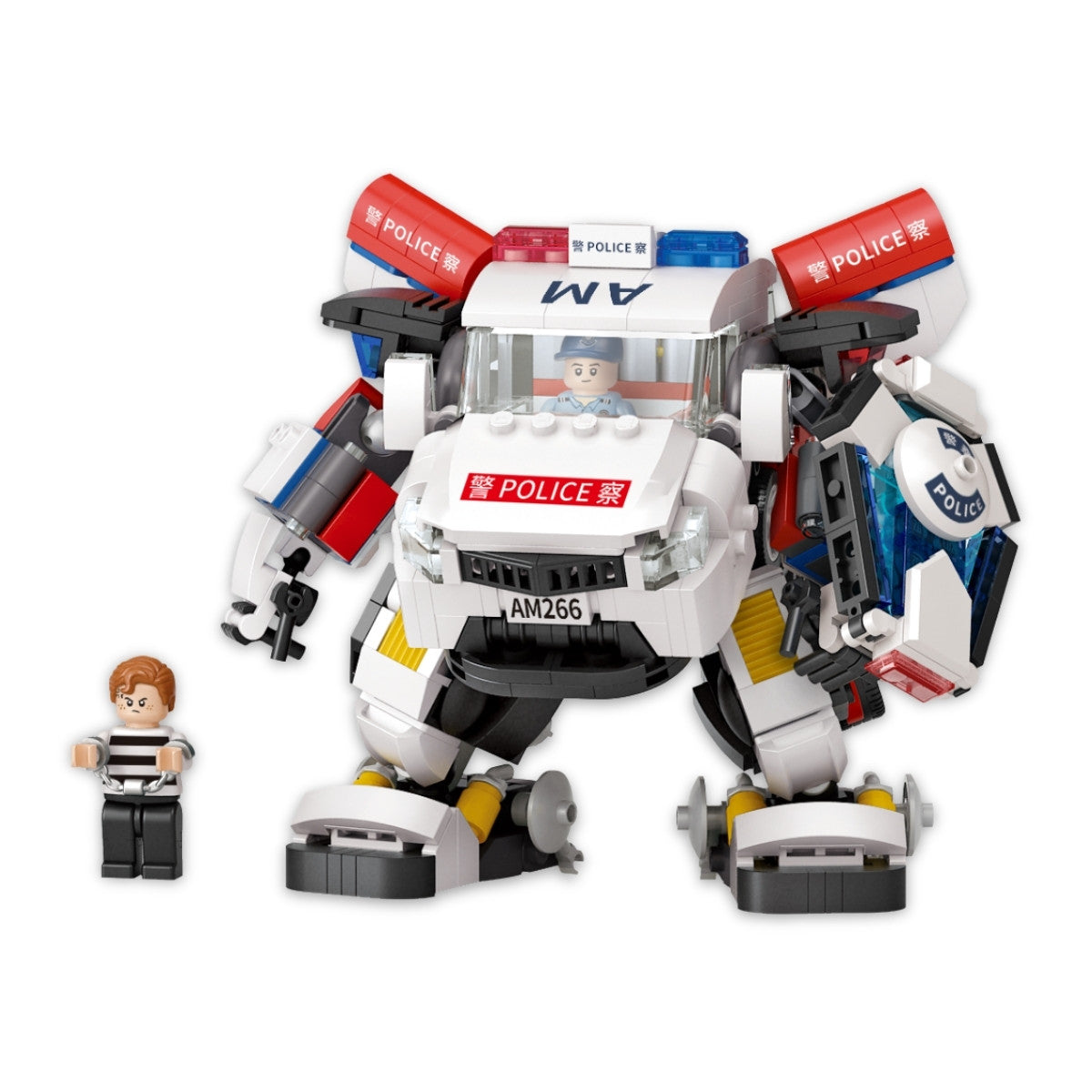 Iron Police(Music Version) Building Blocks Robot