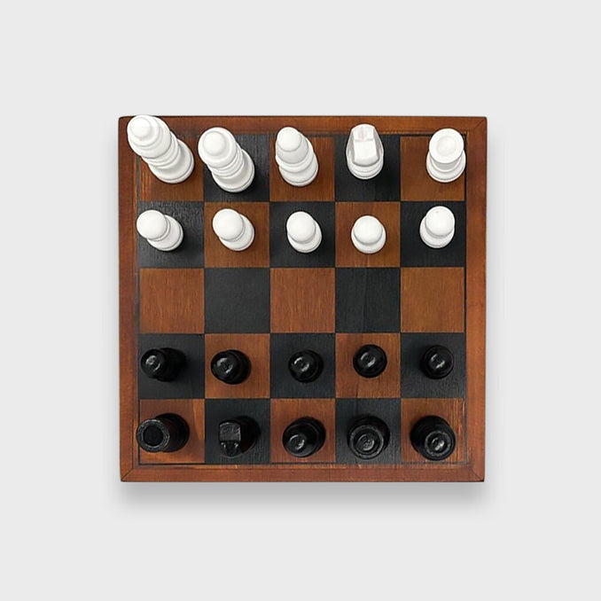 Iron & Glory - Wooden Endgame Mini Chess | Bookazine HK