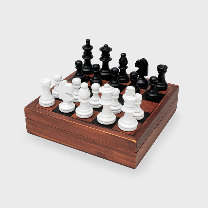 Iron & Glory - Wooden Endgame Mini Chess | Bookazine HK