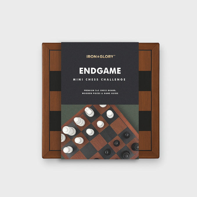 Iron & Glory - Wooden Endgame Mini Chess | Bookazine HK