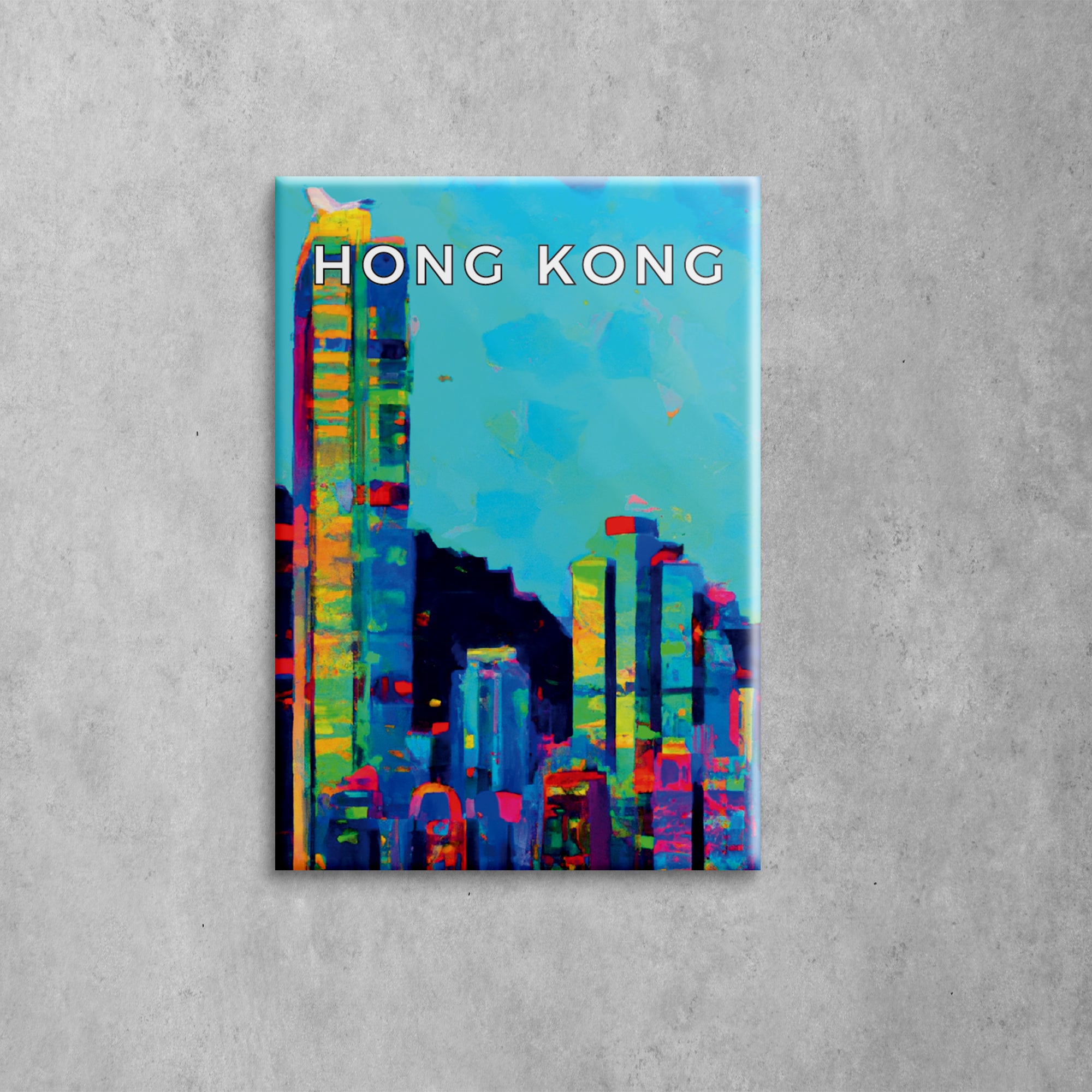 Hong Kong Impressions Skyscrapers Magnet | Bookazine HK