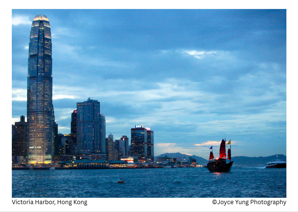 Hong Kong Iconic Landmarks Postcard