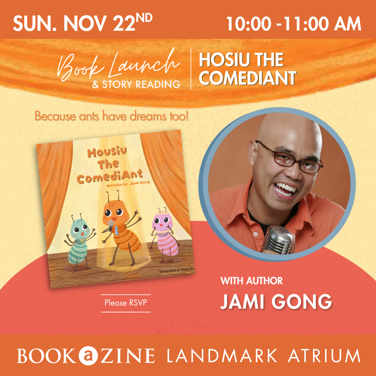 Book Launch &amp; Story Reading: Hosiu The ComediAnt